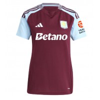 Camiseta Aston Villa Boubacar Kamara #44 Primera Equipación Replica 2024-25 para mujer mangas cortas